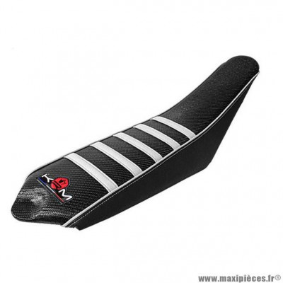 Housse de selle marque KRM pro ride pour mécaboite sherco après 2013 couleur blanche