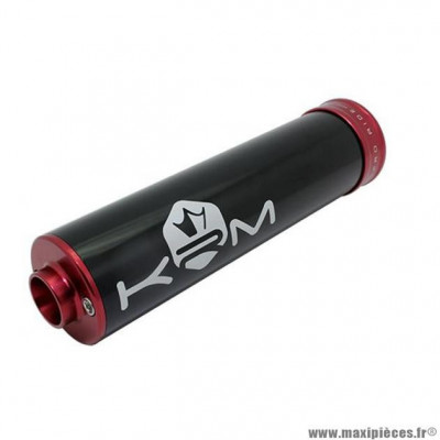 Silencieux/cartouche marque KRM pour mécaboite alu couleur rouge