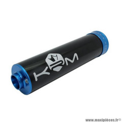 Silencieux/cartouche marque KRM pour mécaboite alu couleur bleu
