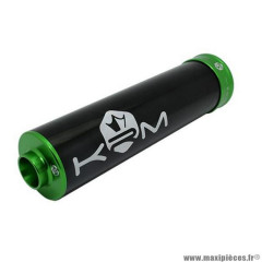 Silencieux/cartouche marque KRM pour mécaboite alu couleur vert