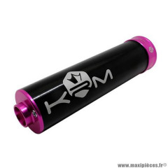 Silencieux/cartouche marque KRM pour mécaboite alu couleur rose