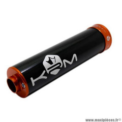 Silencieux/cartouche marque KRM pour mécaboite alu couleur orange