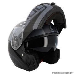 Casque modulable double écran marque Trendy t-704 zunis couleur noir/gris mat taille 53-54 XS