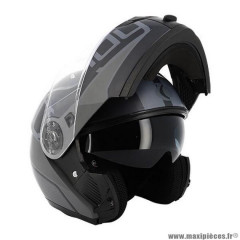 Casque modulable double écran marque Trendy t-704 zunis couleur gris/noir mat taille 53-54 XS