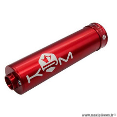 Silencieux/cartouche marque KRM pour mécaboite alu couleur full rouge