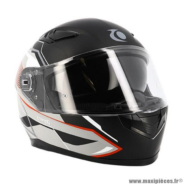 Casque intégral de moto noir mat taille 61