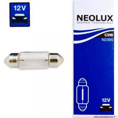 Lampe/ampoule 12v 5w (c5w) feu de position (navette sv8.5 11x35)