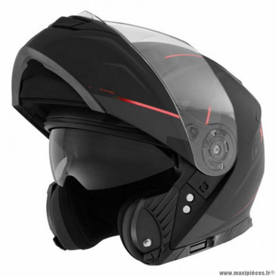 Casque modulable marque Nox n965 supra noir mat/rouge t61-62 xl