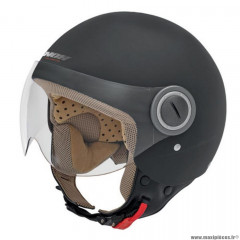 Casque jet marque Nox n210 noir mat t53-54xs