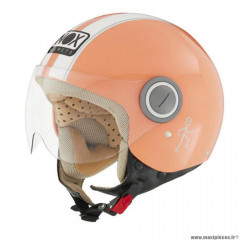 Casque jet marque Nox n210 pastel orange t59-60 l