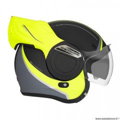 Casque modulable marque Nox premium stratos fighter noir mat/jaune fluo t53-54 xs