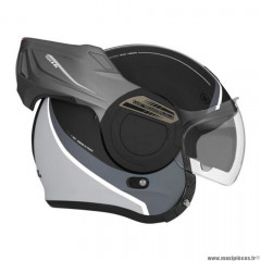 Casque modulable marque Nox premium stratos fighter noir mat/titanium t53-54 xs