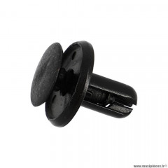 Rivet/clips plastique noir diamètre 6 pour carénage/carrosserie