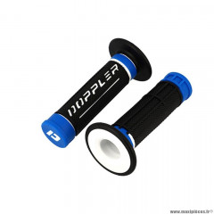 Revêtement/poignée marque Doppler grip 3dnoir/blanc/bleu (x2)