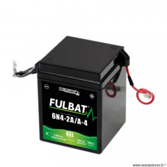 Batterie marque Fulbat 6n4-2a/a-4 6v4ah classic lg71 l71 h93 (gel - sans entretien) - activée usine