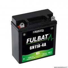 Batterie marque Fulbat 6n11a-4a 6v11ah classic lg121l58 h130 (gel - sans entretien) - activée usine