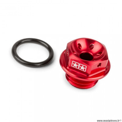 Bouchon huile Stage6 pour moto 50 am6 - rouge