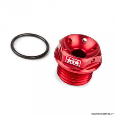 Bouchon huile Stage6 pour moto 50 derbi euro2/euro3/euro4 - rouge