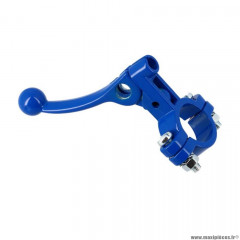 Levier décompresseur/starter marque Tun'r pour cyclo bleu métal