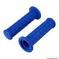 Revêtement/poignée scooter/cyclo aspect cross bleu 115mm (x2)