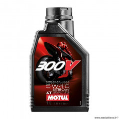 Huile moteur 4 temps marque Motul 300v factory line 5w40 (1l)