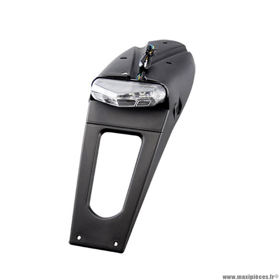 Feu arrière avec bavette TUN'R à leds transparent ou rouge pour moto 50cc,  125