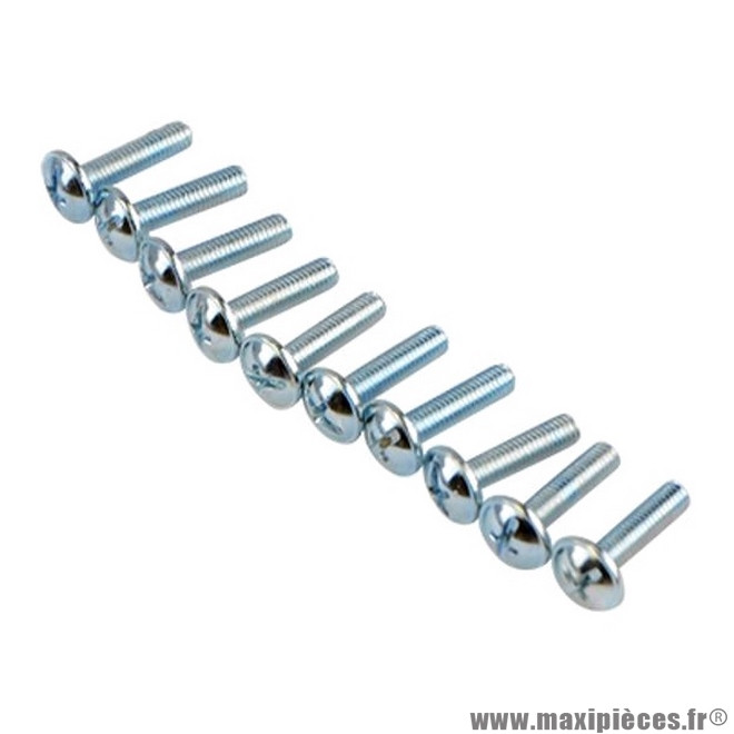 Kit de 4 vis nylon tête large + écrou M6 fixation aileron