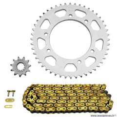 Kit chaine afam pour 50 à boite (420-11x48) : rieju sm xm rx de 2003 à 2004 démultiplication d'origine .