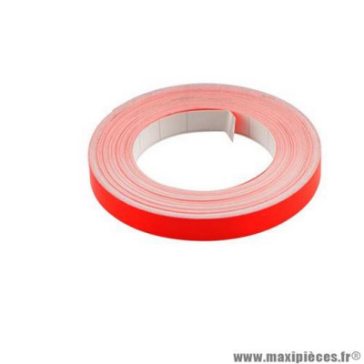 Autocollant liseret fluo rouge pour jante / carrosserie - taille 10m x 9mm