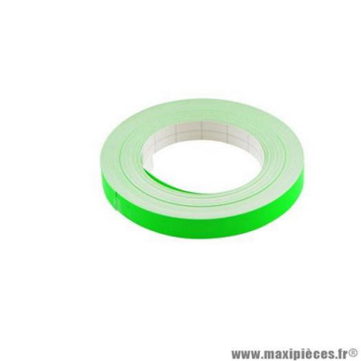 Autocollant liseret fluo vert pour jante / carrosserie - taille 10m x 9mm