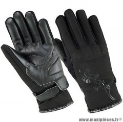 Gants moto femme hiver Steev Volga taille XS (T7) couleur noir