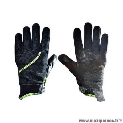 Gants moto hiver Steev Oural 2018 taille XS (T7) couleur noir/vert fluo