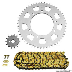 Kit chaine afam pour 50 à boite (420-14x53) : derbi senda sm de 2002 à 2005 démultiplication d'origine .