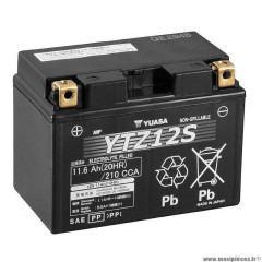 Batterie 12v /11ah yuasa (ytz12s) sans entretien pour yamaha 600 silver wing... (dimension: lg150xl87xh110)