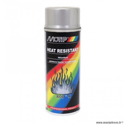 Bombe de peinture haute température (800°) gris argent * Prix spécial !