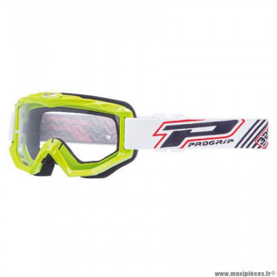 Masque lunette cross Progrip taille unique vert anti-buée et uv