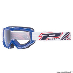 Lunette Cross marque ProGrip 3201 Bleu Écran transparent anti-rayures/Anti U.V.