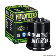 Filtre à huile Hiflofiltro HF183 pièce pour Maxi-Scooter : PIAGGIO 125 X-EVO, X7, X8, X9, MP3, LIBERTY, FLY, VESPA GT, VESPA LX, 250 MP3, X9-APRILIA 125 ATLANTIC 2002>2011-GILERA 125 NEXUS 2007>