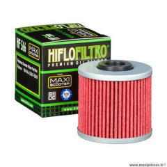 Filtre à huile Hiflofiltro HF566 pièce pour Maxi-Scooter : KYMCO 125 DOWNTOWN, 125 SUPER-DINK, 300 DOWNTOWN, 300 PEOPLE-KAWASAKI 300 J 2014>
