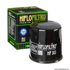 Filtre à huile Hiflofiltro HF303 (65x73mm) pièce pour Moto : HONDA 500 CBS, 650 DEAUVILLE, 800 VFR-KAWASAKI 600 ER-6, 1700 VN, Z 1000, ZZR 1400-YAMAHA 600 FAZER, 1000 YZF-R1