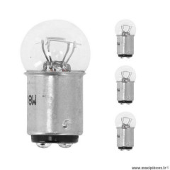Lampes / ampoules x4 (BAY15D 12v 23 / 8w feu / stop transparent