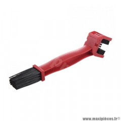 Brosse nettoyage chaine transmission couleur rouge