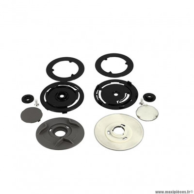 Kit fixation écran casque jet marque Trendy t-406 couleur gris hopis