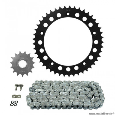 Kit chaine pour moto voge 500 ds 2020-2021 520 15x45 (diamètre couronne 158-180-8.2) (démultiplication origine) marque Afam