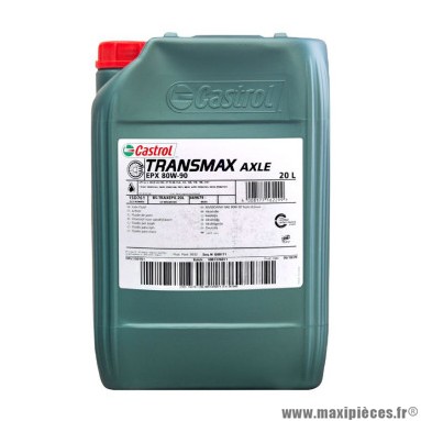 Huile de transmission marque Castrol 80w90 transmax axle epx (20 l)