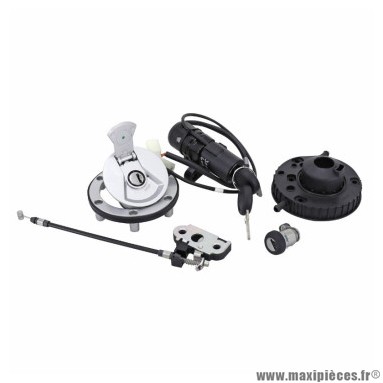 Kit serrure complet origine piaggio pour moto guzzi v85tt après 2019 (2b005579)