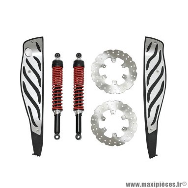 Kit sport (amortisseurs, disques de frein, reposes pied) origine piaggio pour maxi-scooter mp3 300 hpe après 2019 (607161m)