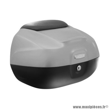 Top case 37l origine piaggio pour maxi-scooter 125-150 medley après 2016 gris 715-c (avec dosseret)