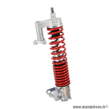 Amortisseur avant gauche origine piaggio pour maxi-scooter 300-350-400-500 mp3 après 2018 (ressort rouge)