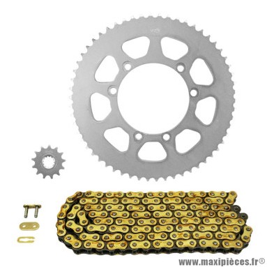 Kit chaine pour 50 à boite fantic 50 caballero e casa 2016-2019, regolarita casa 2006-2012, e performance 2017-2020 420 13x58 (diamètre couronne 100-115-8.25) marque Afam